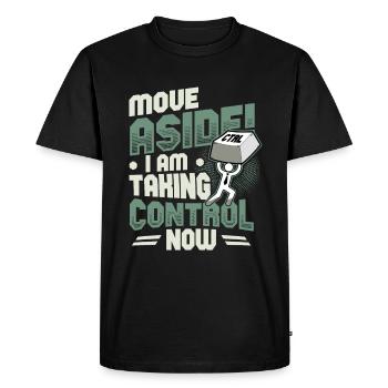 IT Support Computer Nerd Programmer Pun - Men's Premium Organic T-Shirt - black - Front - Nico (187cm)