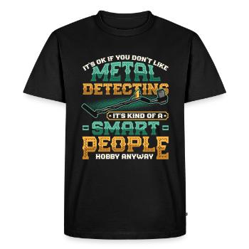 Détecteur de métaux Hobby Détection de métaux - T-shirt Premium bio Homme - noir - Devant - Nico (187cm)