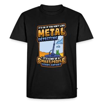 Détecteur de métaux Hobby Détection de métaux - T-shirt Premium bio Homme - noir - Devant - Nico (187cm)