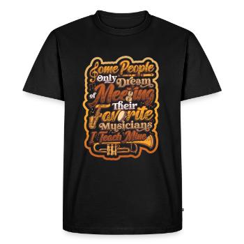 I Teach My Favorite Musicians Music Teachers - Men's Premium Organic T-Shirt - black - Front - Nico (187cm)