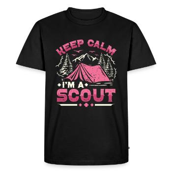Scout Life Scout Camping Outdoor Scouting - T-shirt Premium bio Homme - noir - Devant - Nico (187cm)