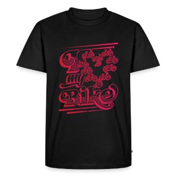 J’adore mes amateurs de vélo à vélo - T-shirt Premium bio Homme - noir - Devant - Nico (187cm)