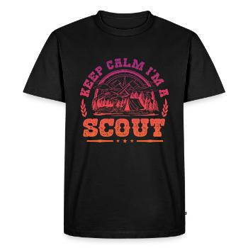 Scout Life Scout Camping Outdoor Scouting - T-shirt Premium bio Homme - noir - Devant - Nico (187cm)