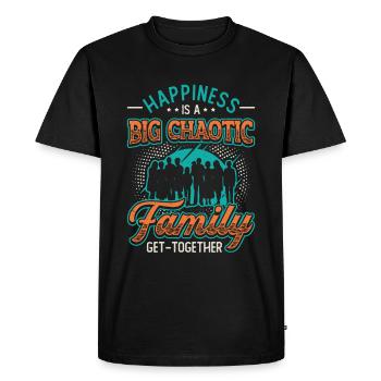 Matching outfit for the family group. - Men's Premium Organic T-Shirt - black - Front - Nico (187cm)