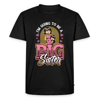 Dans Going To Be A Big Sister 2023, annoncez. - T-shirt Premium bio Homme - noir - Devant - Nico (187cm)