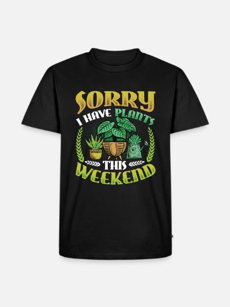 Désolé que ce week-end - T-shirt Premium bio Homme - noir