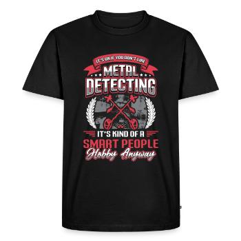 Détecteur de métaux, passe-temps, détection de métaux. - T-shirt Premium bio Homme - noir - Devant - Nico (187cm)
