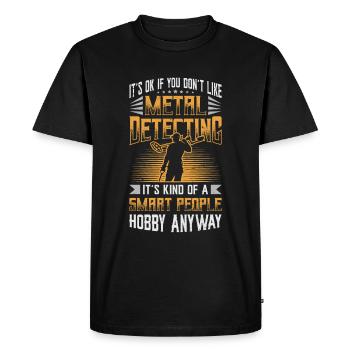 Détecteur de métaux, passe-temps, détection de métaux. - T-shirt Premium bio Homme - noir - Devant - Nico (187cm)