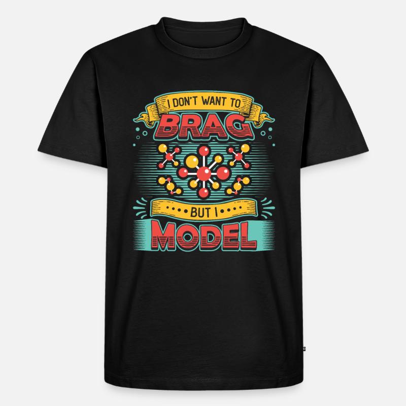 Physical Modeling, Funny Physics Lovers - Men's Premium Organic T-Shirt - black