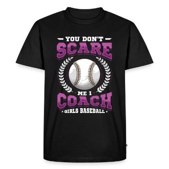 Tu ne me fais pas peur, je suis coach - T-shirt Premium bio Homme - noir - Devant - Nico (187cm)