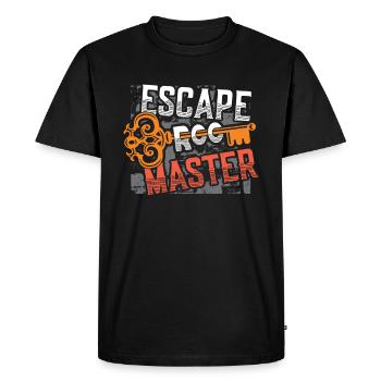 Escape Room, Master Escape Room, birthday. - Men's Premium Organic T-Shirt - black - Front - Nico (187cm)