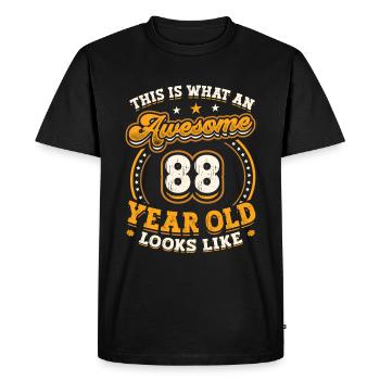 This is what a great 88-year-old looks like. - Men's Premium Organic T-Shirt - black - Front - Nico (187cm)