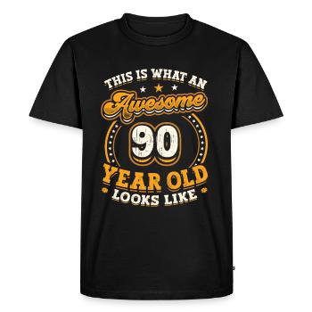 This is what a great 90-year-old looks like. - Men's Premium Organic T-Shirt - black - Front - Nico (187cm)