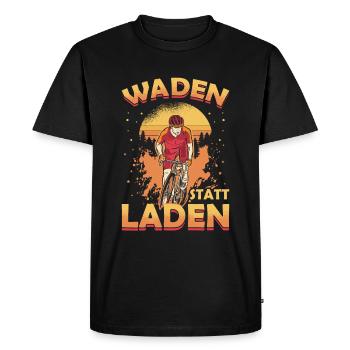 Calves instead of loading mountain bike - Men's Premium Organic T-Shirt - black - Front - Nico (187cm)