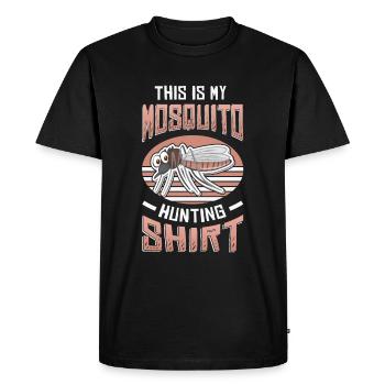 C’est ma chasse aux moustiques. - T-shirt Premium bio Homme - noir - Devant - Nico (187cm)