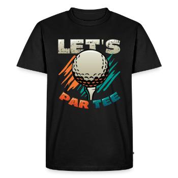 Laisse Par Tee Golfer Funny Golf Club - T-shirt Premium bio Homme - noir - Devant - Nico (187cm)