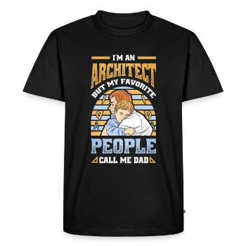 I am an architect - Men's Premium Organic T-Shirt - black - Front - Nico (187cm)
