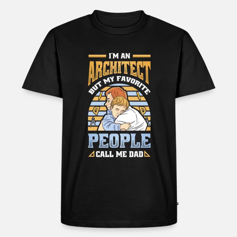 Ich Bin Ein Architekt - Männer Premium Bio T-Shirt - Schwarz