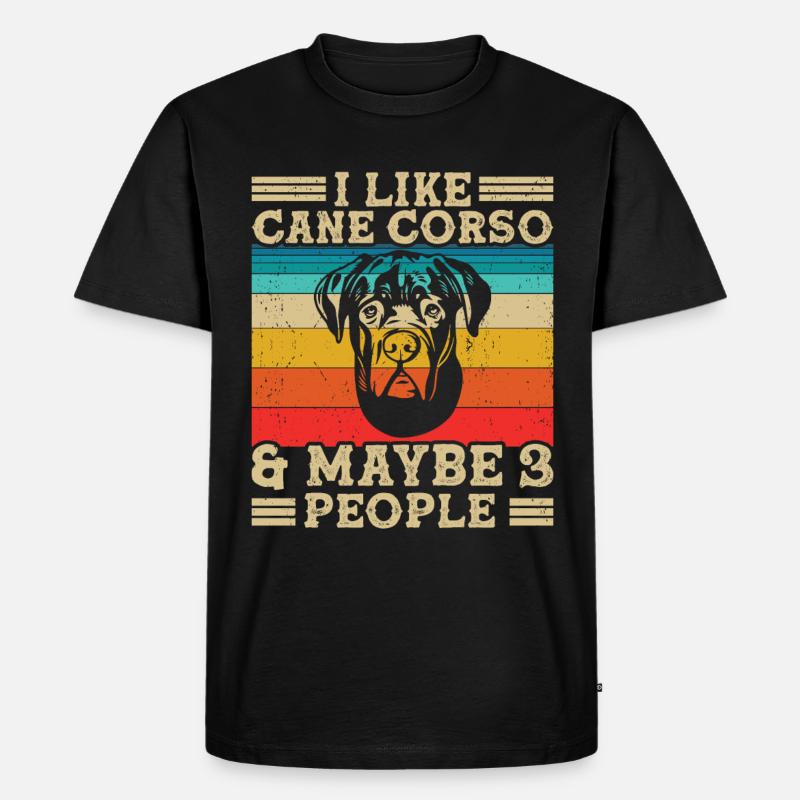 Cane Corso - Männer Premium Bio T-Shirt - Schwarz