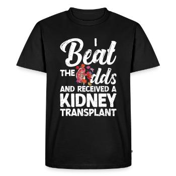 Donneur de rein - T-shirt Premium bio Homme - noir - Devant - Nico (187cm)