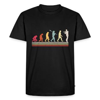 Flûte - T-shirt Premium bio Homme - noir - Devant - Nico (187cm)