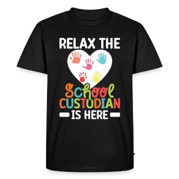 Responsables de l’école - T-shirt Premium bio Homme - noir - Devant - Nico (187cm)