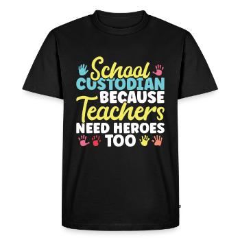 School officials - Men's Premium Organic T-Shirt - black - Front - Nico (187cm)