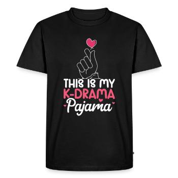 K-Drama - Men's Premium Organic T-Shirt - black - Front - Nico (187cm)