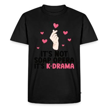 K-Drama - Men's Premium Organic T-Shirt - black - Front - Nico (187cm)