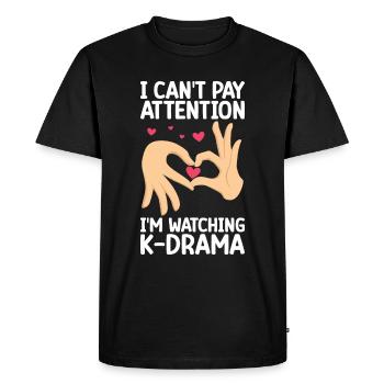 K-Drama - Men's Premium Organic T-Shirt - black - Front - Nico (187cm)