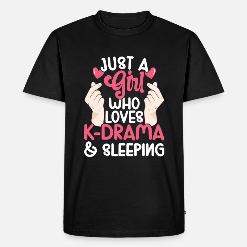 K-Drama - Männer Premium Bio T-Shirt - Schwarz
