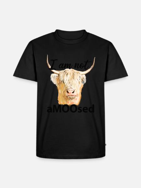 Highland cow - Men's Premium Organic T-Shirt - black
