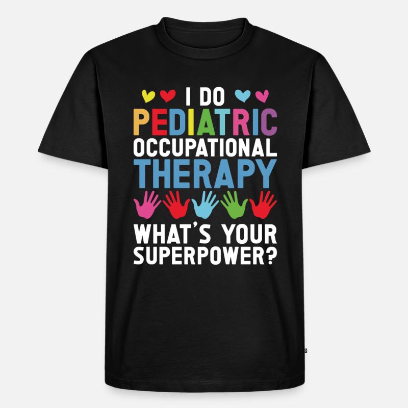 Kinderkrankenschwester - Männer Premium Bio T-Shirt - Schwarz