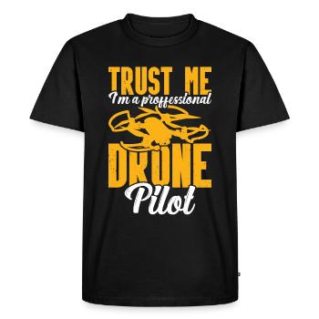 Drone - Men's Premium Organic T-Shirt - black - Front - Nico (187cm)