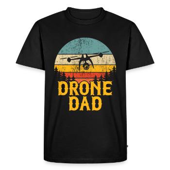 Drone - Men's Premium Organic T-Shirt - black - Front - Nico (187cm)