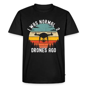 Drone - Men's Premium Organic T-Shirt - black - Front - Nico (187cm)