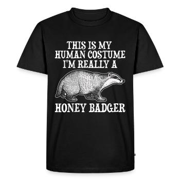 Ratel - T-shirt Premium bio Homme - noir - Devant - Nico (187cm)