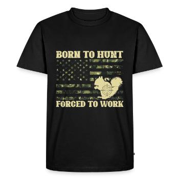 Squirrel hunting - Men's Premium Organic T-Shirt - black - Front - Nico (187cm)