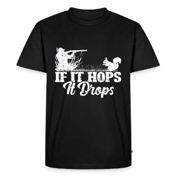 Squirrel hunting - Men's Premium Organic T-Shirt - black - Front - Nico (187cm)