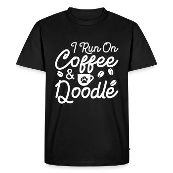 Golden Doodle Dog Lovers - Men's Premium Organic T-Shirt - black - Front - Nico (187cm)