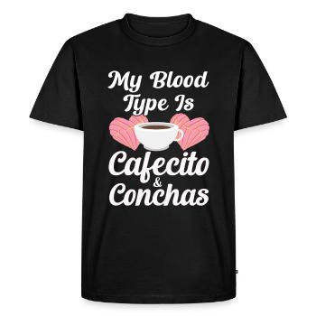 Pan dulce de Cafecito y Chisme Concha - T-shirt Premium bio Homme - noir - Devant - Nico (187cm)