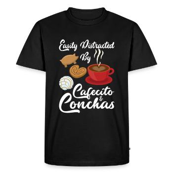 Pan dulce de Cafecito y Chisme Concha - T-shirt Premium bio Homme - noir - Devant - Nico (187cm)