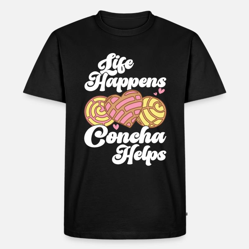 Conchas Pan Dulce Latina Spanisch - Männer Premium Bio T-Shirt - Schwarz