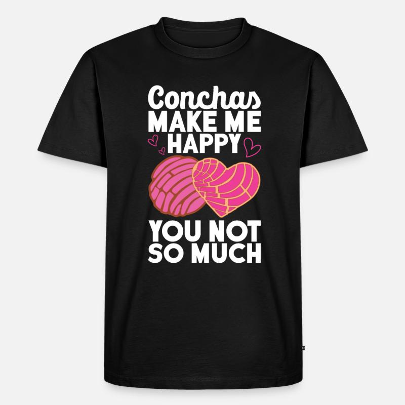 Conchas Pan Dulce Latina Spanisch - Männer Premium Bio T-Shirt - Schwarz