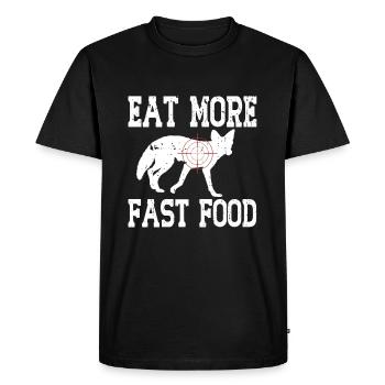 Chasse au coyote - T-shirt Premium bio Homme - noir - Devant - Nico (187cm)