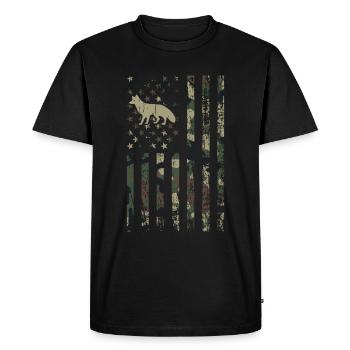 Chasse au coyote - T-shirt Premium bio Homme - noir - Devant - Nico (187cm)