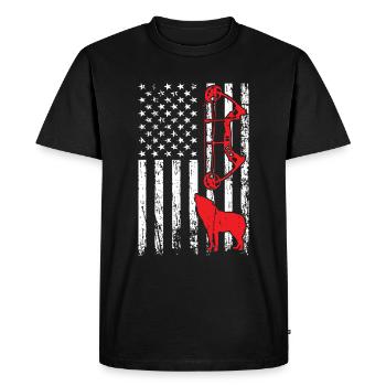 Chasse au coyote - T-shirt Premium bio Homme - noir - Devant - Nico (187cm)