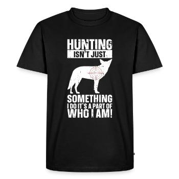 Chasse au coyote - T-shirt Premium bio Homme - noir - Devant - Nico (187cm)