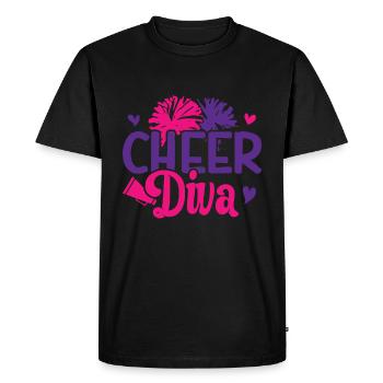 Cheerleader - Men's Premium Organic T-Shirt - black - Front - Nico (187cm)