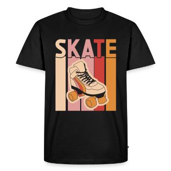 Patins - T-shirt Premium bio Homme - noir - Devant - Nico (187cm)